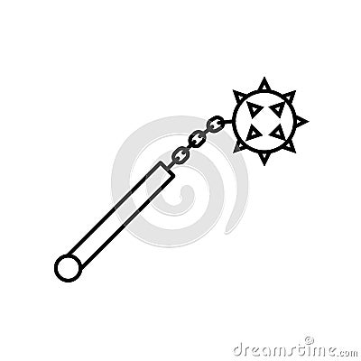Cudgel icon element of weapon icon for mobile concept and web apps. Thin line cudgel icon can be used for web and mobile. Premium Stock Photo