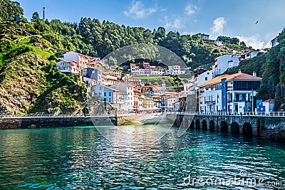 Cudillero, fishing village in Asturias (Spain) Stock Photo