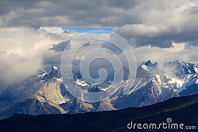 Cuernos Paine Grande, Torres Del Paine National Park, Patagonia, Chile Stock Photo