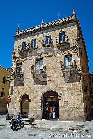 Cueto house in Ciudad Rodrigo, Salamanca, Castilla y Leon. Spain. Editorial Stock Photo