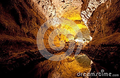 Cueva de los Verdes Stock Photo