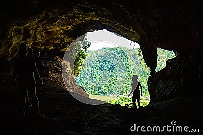Cueva Ventana natural cave in Puerto Rico Editorial Stock Photo