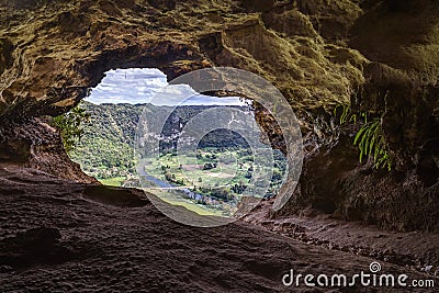 Cueva Ventana - Window Cave in Puerto Rico Stock Photo