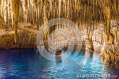 Cuevas del Drach on Mallorca Island Stock Photo