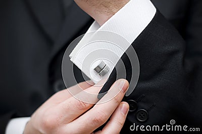 Cuff link Stock Photo