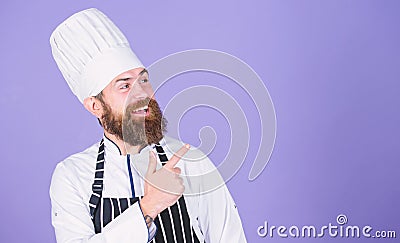 Culinary expert. Cooking is my passion. best chef ever. Perfect chef with neat look. Professional cook in uniform Stock Photo