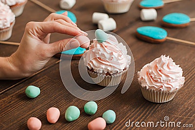 Culinary masterclass cooking sweet dessert at home Stock Photo