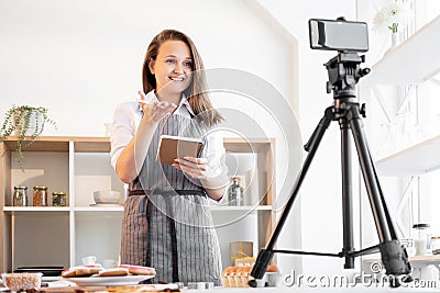 Culinary masterclass online training homemade Stock Photo