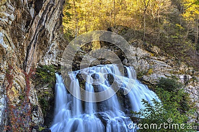 Cullasaja River and Gorge Stock Photo