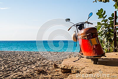 Cullman scooter at Varadero Beach Stock Photo