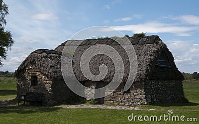 Culloden Battlefield Cottage Stock Photo