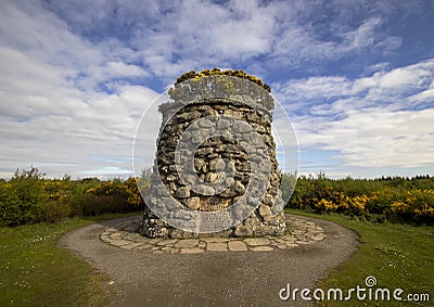 Culloden Moor was the site of the Battle of Culloden in 1746 near Inverness, Scotland Editorial Stock Photo