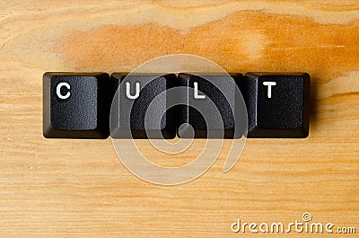 Cult word Stock Photo