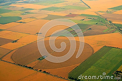 Cultivated farmland Stock Photo