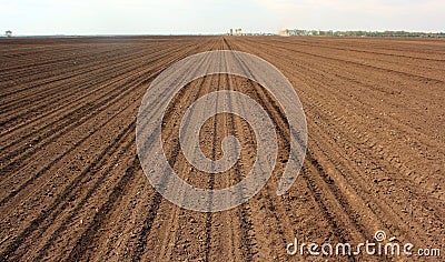 Cultivated soil Stock Photo