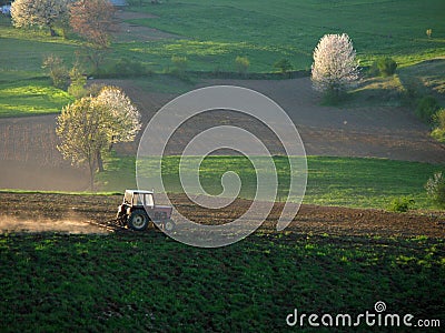 Cultivating the landscape Stock Photo