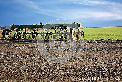 Cultivator farm equipment Editorial Stock Photo