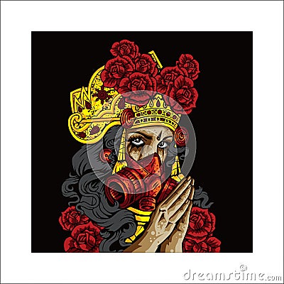 Culture from Javanese Indonesian vector design Vector Illustration