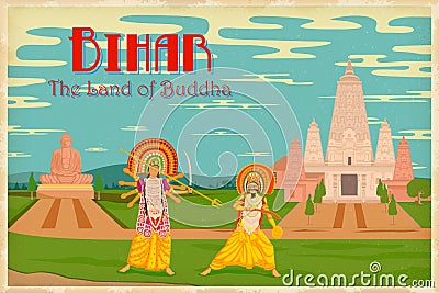 Culture of Bihar Vector Illustration