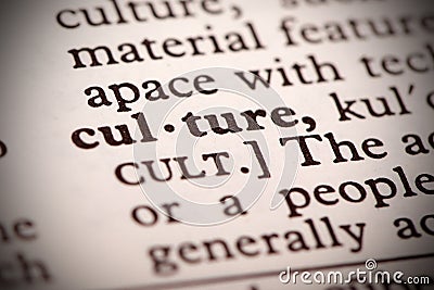 Culture Definition Stock Photo