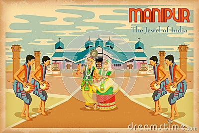 Culture of Manipur Vector Illustration
