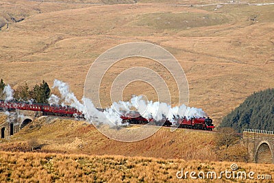 Cumbrian Mountain Express Settle to Carlisle Editorial Stock Photo