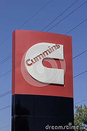 Cummins sales and service center. Cummins is a manufacturer of industrial engines and Power Generation equipment Editorial Stock Photo