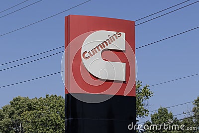 Cummins sales and service center. Cummins is a manufacturer of industrial engines and Power Generation equipment Editorial Stock Photo