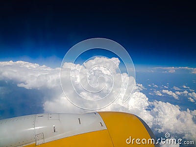 Cumulus storm clouds near Paris Stock Photo