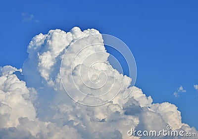 Cumulous Storm Clouds over Oklahoma City Stock Photo