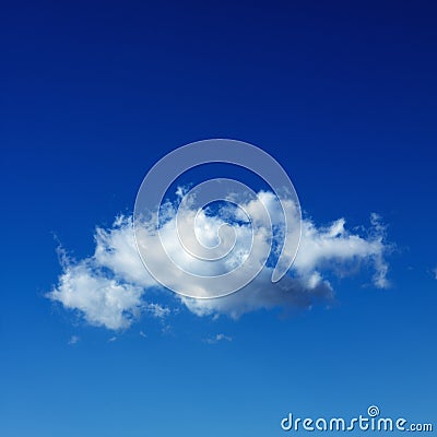 Cumulus cloud in blue sky. Stock Photo