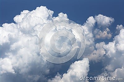 Cumulus cloud formation Stock Photo