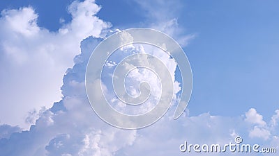 Cumulus could and blue skies Stock Photo