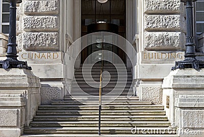 Cunard Building Entrance in Liverpool Stock Photo