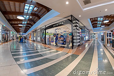 Sephora make up and perfume store inside the italian Grande Cuneo shopping mall Editorial Stock Photo