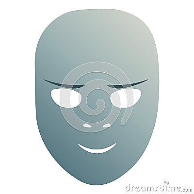 Cunning theatrical mask Vector Illustration