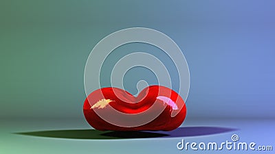 Cuore sgonfiato royalty illustrazione gratis Cuore sgonfiato royalty illustrazione gratis