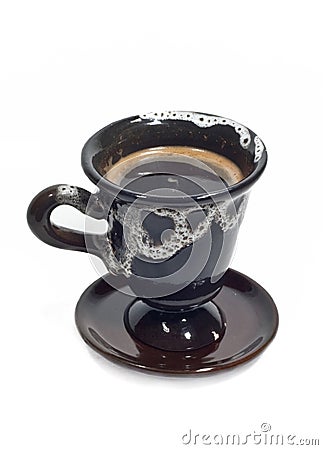 Cup of black coffee Stock Photo