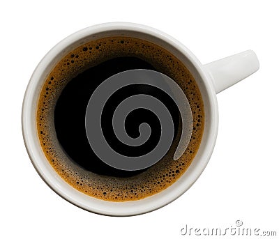 Cup of black coffee Stock Photo