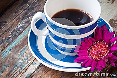 Cup of black coffee Stock Photo