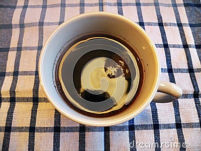 Black coffee cup Stock Photo