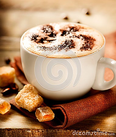 Cup of Cappuccino Stock Photo