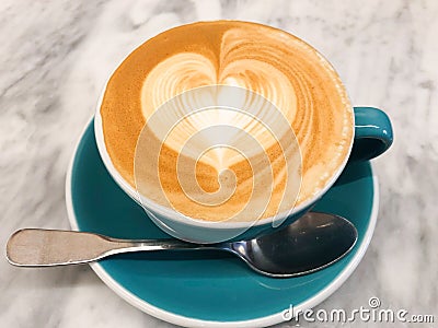 A cup of cappuccino Stock Photo