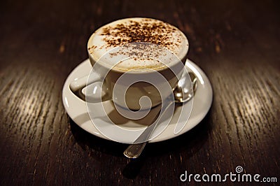 Cup of cappucino Stock Photo