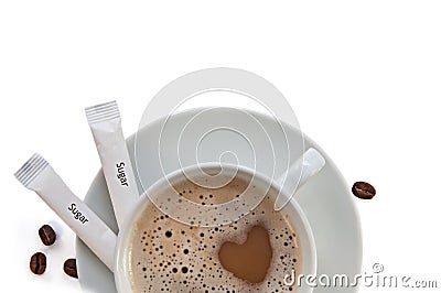 Cup of cappucino coffee Stock Photo