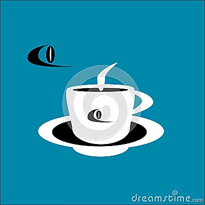 A cup of coffee. Vector Illustration