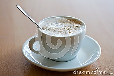 Cup of coffee with crema Stock Photo