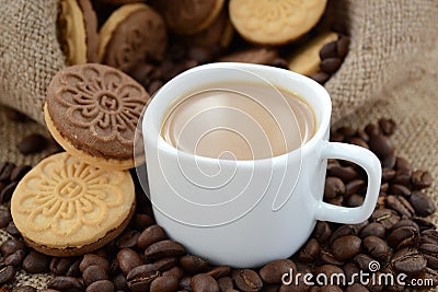 A cup of coffee. Stock Photo