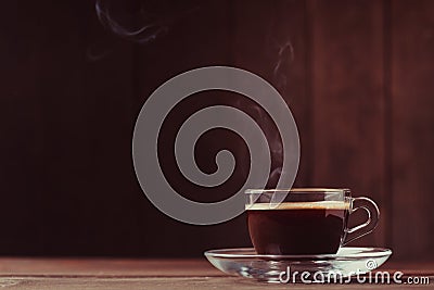 Cup of coffee with fume Stock Photo