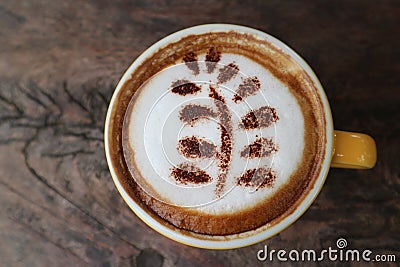 Cup of coffee on happy time break Stock Photo